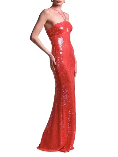 BCBGMAXAZRIA Women's Colette Sequined Mermaid Gown - Candy Pink | Thumbnail 5 BCBGMAXAZRIA Women's Colette Sequined Mermaid Gown - Candy Pink | Thumbnail 5