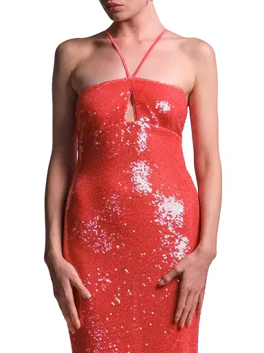 BCBGMAXAZRIA Women's Colette Sequined Mermaid Gown - Candy Pink | Thumbnail 6 BCBGMAXAZRIA Women's Colette Sequined Mermaid Gown - Candy Pink | Thumbnail 6