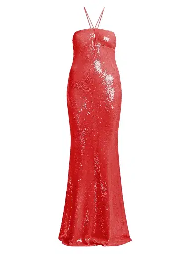 BCBGMAXAZRIA Women's Colette Sequined Mermaid Gown - Candy Pink | Thumbnail 1 BCBGMAXAZRIA Women's Colette Sequined Mermaid Gown - Candy Pink | Thumbnail 1