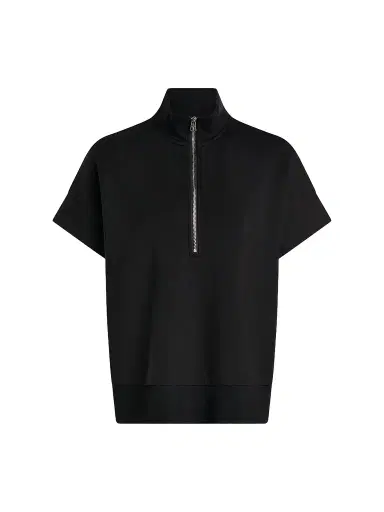 Varley Women's Ritchie Short-Sleeve Half-Zip Pullover - Black - Size XL | Thumbnail 1 Varley Women's Ritchie Short-Sleeve Half-Zip Pullover - Black - Size XL | Thumbnail 1