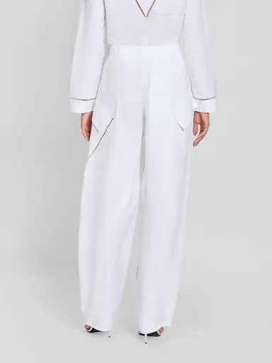 Alaïa Women's Ladder Stitch Cotton Cargo Pants | Thumbnail 3 Alaïa Women's Ladder Stitch Cotton Cargo Pants | Thumbnail 3