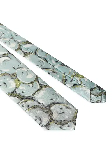 Givenchy Men's Tie in Silk with Oysters Print | Thumbnail 2 Givenchy Men's Tie in Silk with Oysters Print | Thumbnail 2