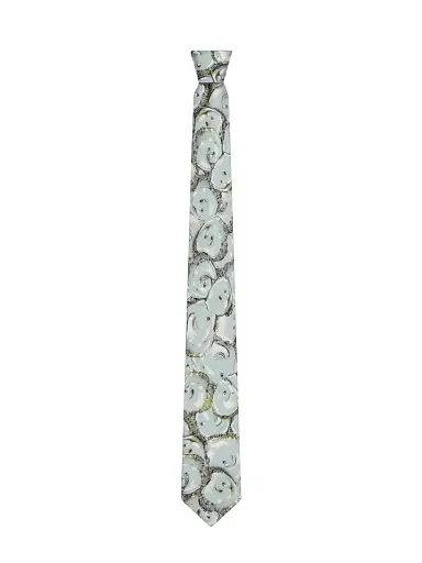 Givenchy Men's Tie in Silk with Oysters Print | Thumbnail 1 Givenchy Men's Tie in Silk with Oysters Print | Thumbnail 1