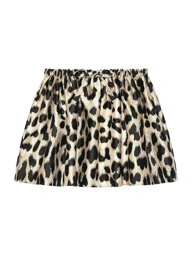 Givenchy Women's Mini Pleated Skirt in Leopard Jacquard - Beige Multi | Thumbnail 1 Givenchy Women's Mini Pleated Skirt in Leopard Jacquard - Beige Multi | Thumbnail 1