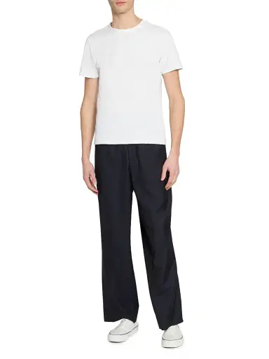 OFFICINE GÉNÉRALE Men's Nilson Twill Drawstring Pants | Thumbnail 2 OFFICINE GÉNÉRALE Men's Nilson Twill Drawstring Pants | Thumbnail 2