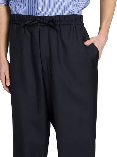 OFFICINE GÉNÉRALE Men's Nilson Twill Drawstring Pants | Thumbnail 6 OFFICINE GÉNÉRALE Men's Nilson Twill Drawstring Pants | Thumbnail 6