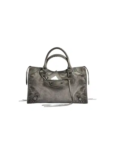Balenciaga Women's Le City Medium Top Handle Bag - Storm Grey | Thumbnail 1 Balenciaga Women's Le City Medium Top Handle Bag - Storm Grey | Thumbnail 1