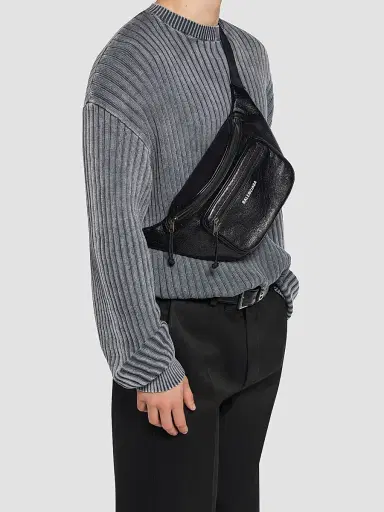 Balenciaga Men's Explorer Beltpack - Black | Thumbnail 3 Balenciaga Men's Explorer Beltpack - Black | Thumbnail 3