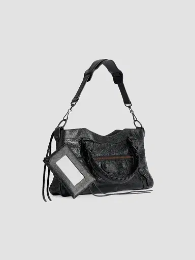 Balenciaga Women's Le City First Top Handle Bag - Black | Thumbnail 4 Balenciaga Women's Le City First Top Handle Bag - Black | Thumbnail 4