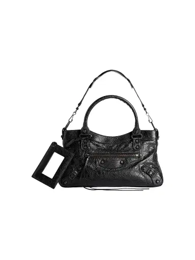 Balenciaga Women's Le City First Top Handle Bag - Black | Thumbnail 1 Balenciaga Women's Le City First Top Handle Bag - Black | Thumbnail 1