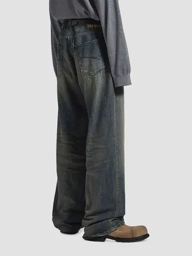 Balenciaga Men's Relaxed Fit Jeans - Blue | Thumbnail 5 Balenciaga Men's Relaxed Fit Jeans - Blue | Thumbnail 5