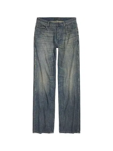 Balenciaga Men's Relaxed Fit Jeans - Blue | Thumbnail 1 Balenciaga Men's Relaxed Fit Jeans - Blue | Thumbnail 1