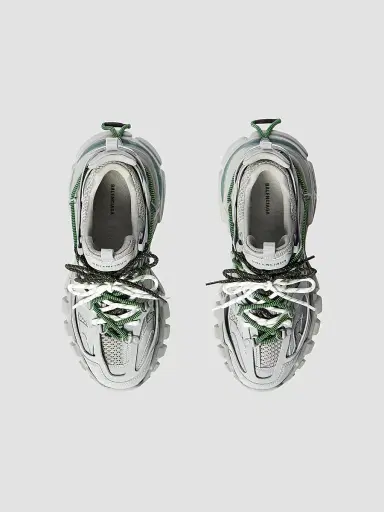 Balenciaga Men's Track Trail Laces Sneakers - Grey Green White - Size 6 | Thumbnail 3 Balenciaga Men's Track Trail Laces Sneakers - Grey Green White - Size 6 | Thumbnail 3
