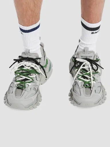 Balenciaga Men's Track Trail Laces Sneakers - Grey Green White - Size 6 | Thumbnail 6 Balenciaga Men's Track Trail Laces Sneakers - Grey Green White - Size 6 | Thumbnail 6
