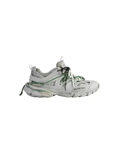 Balenciaga Men's Track Trail Laces Sneakers - Grey Green White - Size 6 | Thumbnail 1 Balenciaga Men's Track Trail Laces Sneakers - Grey Green White - Size 6 | Thumbnail 1