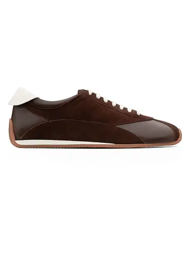 NEOUS Women's Berenices Low-Top Suede & Leather Sneakers - Dark Chocolate Cream - Size 11 | Thumbnail 1 NEOUS Women's Berenices Low-Top Suede & Leather Sneakers - Dark Chocolate Cream - Size 11 | Thumbnail 1