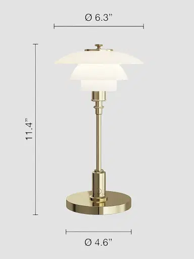 Louis Poulsen Ph 1/1 Portable Brass Lamp | Thumbnail 3 Louis Poulsen Ph 1/1 Portable Brass Lamp | Thumbnail 3