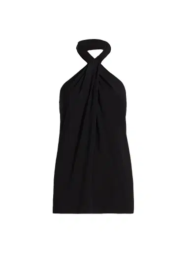 TOTEME Women's Twisted Jersey Halter Top - Black - Size XL | Thumbnail 1 TOTEME Women's Twisted Jersey Halter Top - Black - Size XL | Thumbnail 1