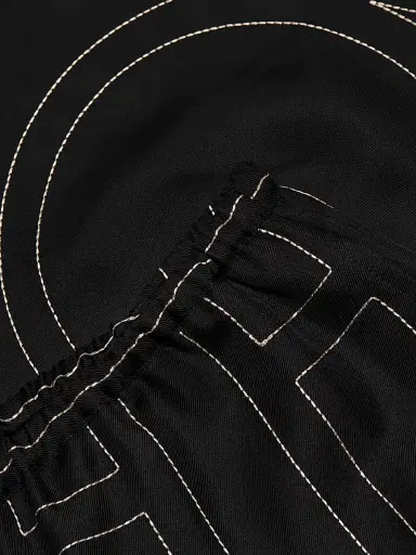 Toteme Women's Monogram Silk Pajama-Style Culottes - Black | Thumbnail 7 Toteme Women's Monogram Silk Pajama-Style Culottes - Black | Thumbnail 7