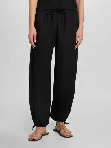 TOTEME Women's Drawstring Cotton Trousers | Thumbnail 3 TOTEME Women's Drawstring Cotton Trousers | Thumbnail 3
