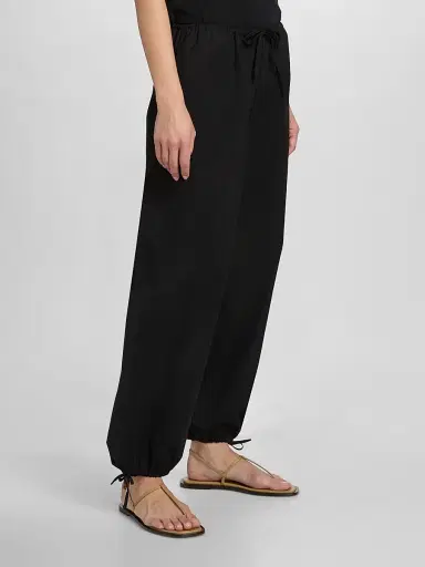 TOTEME Women's Drawstring Cotton Trousers | Thumbnail 4 TOTEME Women's Drawstring Cotton Trousers | Thumbnail 4