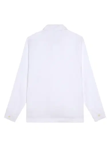Vilebrequin Men's Linen Turtle Embroidery Shirt - Blanc | Thumbnail 2 Vilebrequin Men's Linen Turtle Embroidery Shirt - Blanc | Thumbnail 2