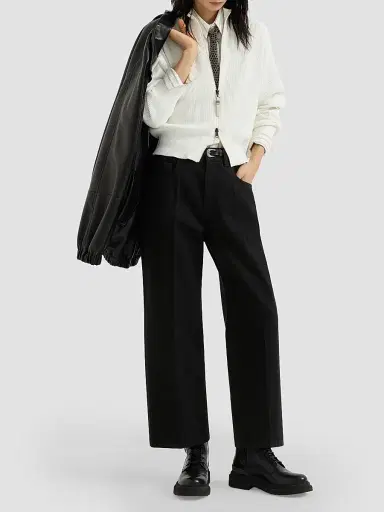 Brunello Cucinelli Women's Dyed Denim Contemporary Square Jeans with Monili - Black - Size 18 | Thumbnail 6 Brunello Cucinelli Women's Dyed Denim Contemporary Square Jeans with Monili - Black - Size 18 | Thumbnail 6
