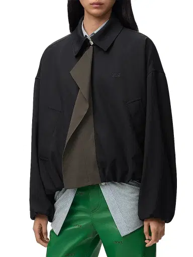 LOEWE Women's Asymmetric Panel Jacket - Black | Thumbnail 3 LOEWE Women's Asymmetric Panel Jacket - Black | Thumbnail 3