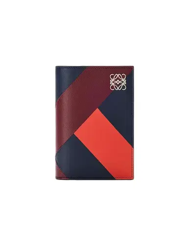 LOEWE Women's Anagram Colorblocked Leather Passport Case - Multicolor Deep Navy | Thumbnail 1 LOEWE Women's Anagram Colorblocked Leather Passport Case - Multicolor Deep Navy | Thumbnail 1