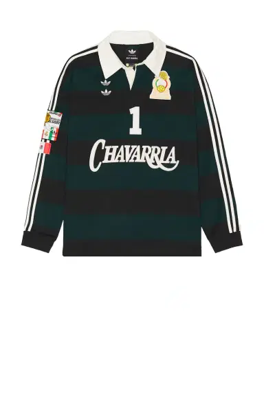 adidas Originals x Willy Chavarria Portero Rugby Long Sleeve Shirt | Thumbnail 5 adidas Originals x Willy Chavarria Portero Rugby Long Sleeve Shirt | Thumbnail 5
