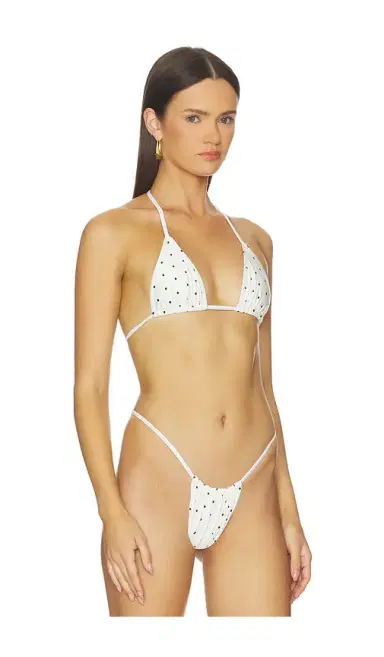 Frankies Bikinis X Paige Lorenze Nick Satin Bikini Top | Thumbnail 2 Frankies Bikinis X Paige Lorenze Nick Satin Bikini Top | Thumbnail 2