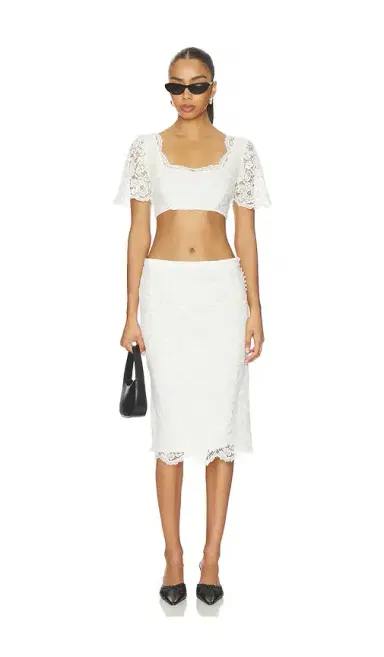 Frankies Bikinis X Paige Lorenze Honeymoon Lace Midi Skirt | Thumbnail 5 Frankies Bikinis X Paige Lorenze Honeymoon Lace Midi Skirt | Thumbnail 5