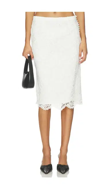 Frankies Bikinis X Paige Lorenze Honeymoon Lace Midi Skirt | Thumbnail 1 Frankies Bikinis X Paige Lorenze Honeymoon Lace Midi Skirt | Thumbnail 1