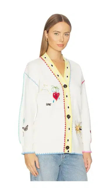 Never Fully Dressed Cream Celestial Martha Cardigan | Thumbnail 3 Never Fully Dressed Cream Celestial Martha Cardigan | Thumbnail 3