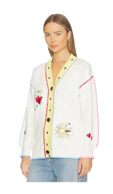 Never Fully Dressed Cream Celestial Martha Cardigan | Thumbnail 4 Never Fully Dressed Cream Celestial Martha Cardigan | Thumbnail 4