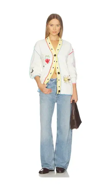 Never Fully Dressed Cream Celestial Martha Cardigan | Thumbnail 6 Never Fully Dressed Cream Celestial Martha Cardigan | Thumbnail 6