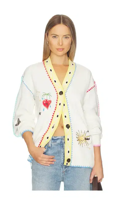 Never Fully Dressed Cream Celestial Martha Cardigan | Thumbnail 1 Never Fully Dressed Cream Celestial Martha Cardigan | Thumbnail 1