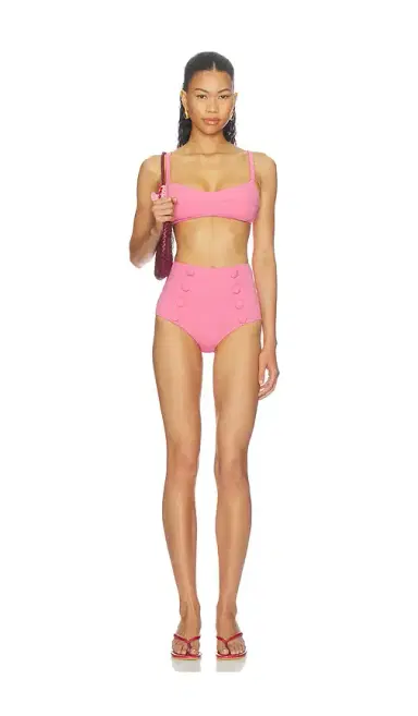 Lisa Marie Fernandez Balconette High-waist Bikini Set | Thumbnail 1 Lisa Marie Fernandez Balconette High-waist Bikini Set | Thumbnail 1