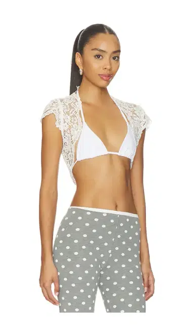 Frankies Bikinis X Paige Lorenze Love Story Lace Bolero | Thumbnail 2 Frankies Bikinis X Paige Lorenze Love Story Lace Bolero | Thumbnail 2