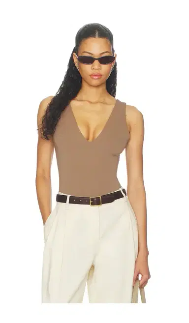 GOOD AMERICAN The Sculpting Deep V Bodysuit | Thumbnail 1 GOOD AMERICAN The Sculpting Deep V Bodysuit | Thumbnail 1