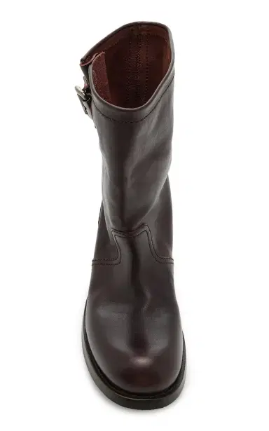 Prada Leather Mid-Calf Boots | Thumbnail 3 Prada Leather Mid-Calf Boots | Thumbnail 3