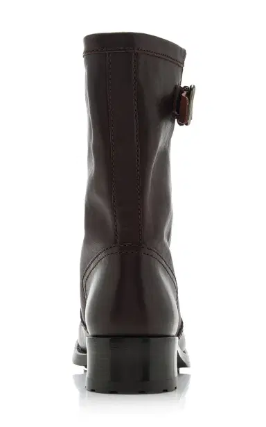 Prada Leather Mid-Calf Boots | Thumbnail 5 Prada Leather Mid-Calf Boots | Thumbnail 5