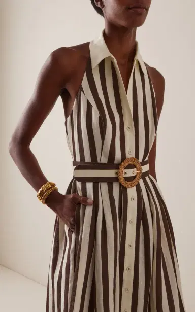 Cara Cara Quentin Striped Cotton Midi Shirt Dress | Thumbnail 3 Cara Cara Quentin Striped Cotton Midi Shirt Dress | Thumbnail 3
