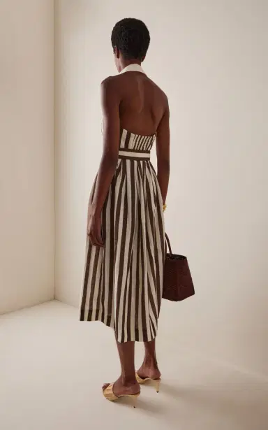 Cara Cara Quentin Striped Cotton Midi Shirt Dress | Thumbnail 4 Cara Cara Quentin Striped Cotton Midi Shirt Dress | Thumbnail 4