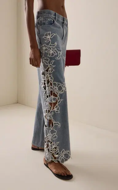 Simkhai Porter Rigid Mid-Rise Wide-Leg Jeans | Thumbnail 3 Simkhai Porter Rigid Mid-Rise Wide-Leg Jeans | Thumbnail 3