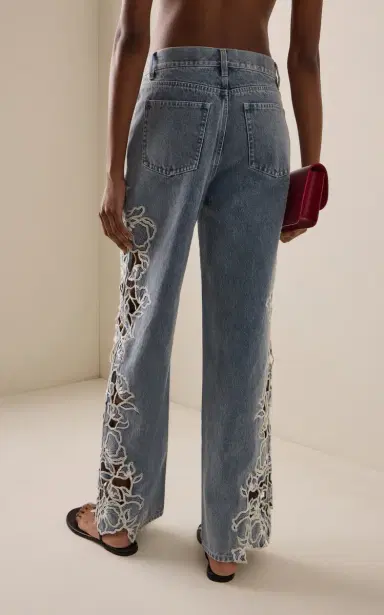Simkhai Porter Rigid Mid-Rise Wide-Leg Jeans | Thumbnail 4 Simkhai Porter Rigid Mid-Rise Wide-Leg Jeans | Thumbnail 4