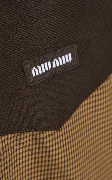 Miu Miu Vichy Checked Cotton Jacket | Thumbnail 5 Miu Miu Vichy Checked Cotton Jacket | Thumbnail 5