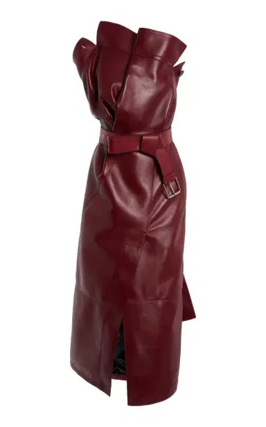 Givenchy Trench Belted Leather Midi Dress | Thumbnail 1 Givenchy Trench Belted Leather Midi Dress | Thumbnail 1