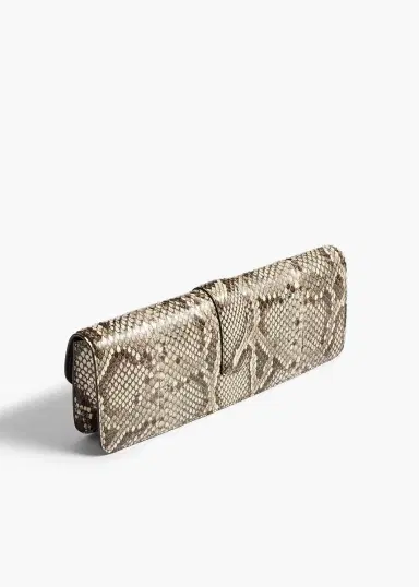 Khaite Blake Clutch In Natural Python | Thumbnail 2 Khaite Blake Clutch In Natural Python | Thumbnail 2