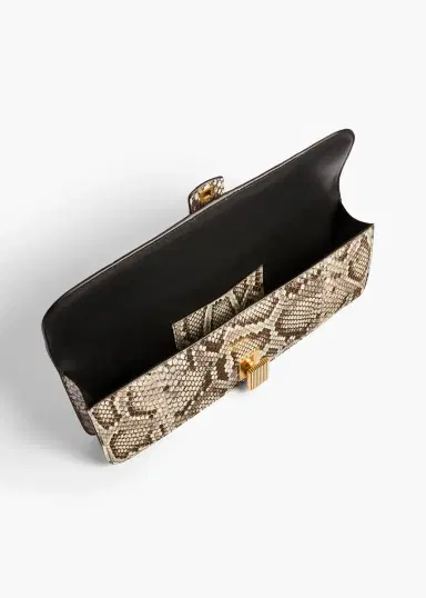 Khaite Blake Clutch In Natural Python | Thumbnail 3 Khaite Blake Clutch In Natural Python | Thumbnail 3
